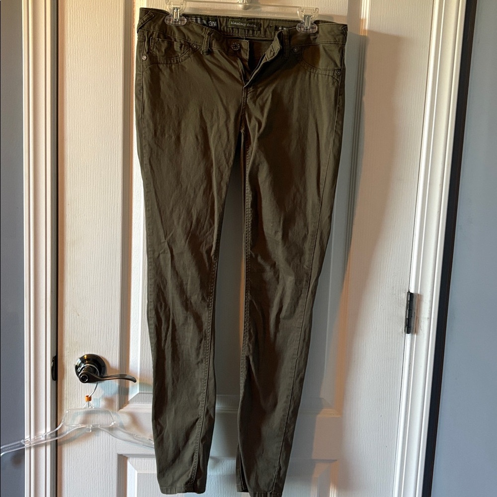 Olive Green Skinny Pants